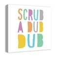 thumbnail image 2 of Creative Products Scrub A Dub Dub Blue 20x20 Canvas Wall Art, 2 of 5