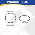 thumbnail image 2 of Uxcell 20pcs Nitrile Rubber O-Rings 47mm OD 43mm ID 2mm Width Metric Buna-N NBR Sealing Gasket Plumbing Sealing Repair O Rings for Car Auto Vehicle Repair Faucet Air Gas, 2 of 7