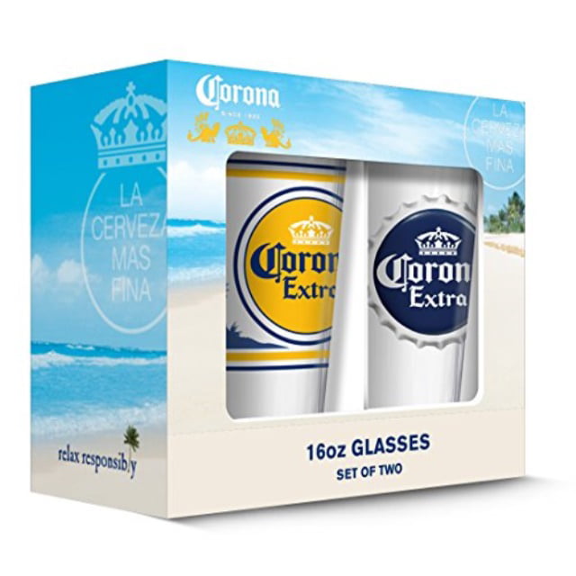 Corona Extra Pint Glass Set Clear 