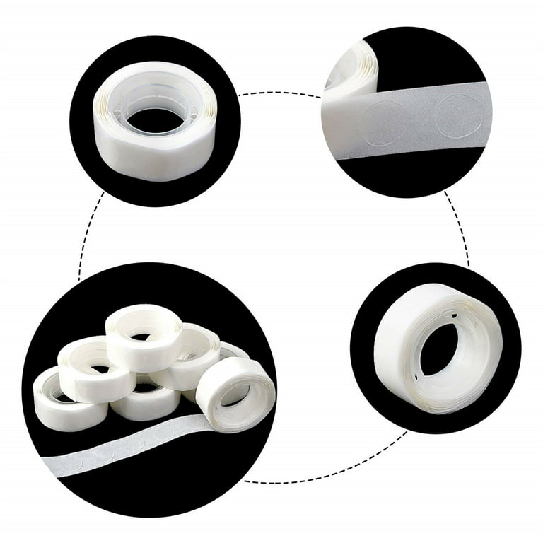 1roll PVC Balloon Glue, Simple White Double-sided Glue Dot For Balloon