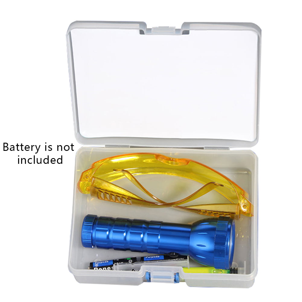 Car A/C System Leak Test Detector Kit LED UV Flashlight Fluorescent Oil Tool Kit 