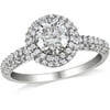 6mm Center Stone Cz Engagement Ring In S