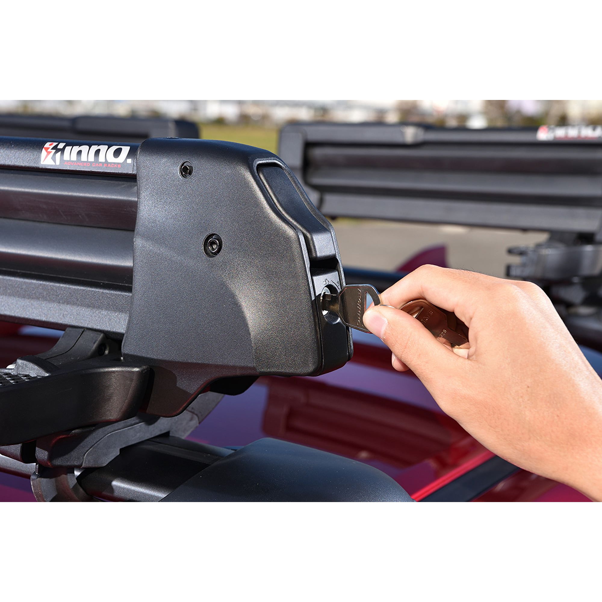 INNO Racks Ski Carrier Roof Rack Kit INA951 Holds Up to 6 Fat Skis Or 4 Snowboards Non Locking Black With Mounting Hardware Walmart