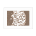 thumbnail image 1 of Korean Map Seoul and Busan Photo Mount Frame Picture Art Painting Desktop 5x7 inch, 1 of 3