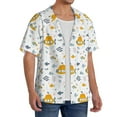 thumbnail image 3 of Disketp Men's Hawaiian Submarine Ship Print Shirts Button Down Holiday Beach Shirts-3X-Large, 3 of 5
