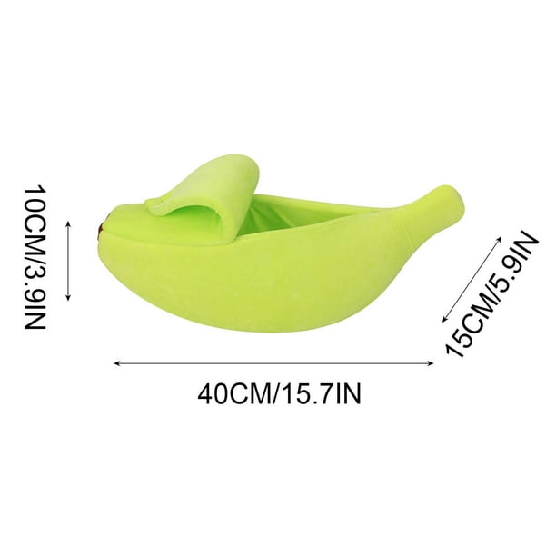 Fiudx Cama Tipo Plátano para Mascotas, Cálida, Suave y Transpirable, con Forma de Plátano, Ideal para Dormir En Invierno, Ideal para Mascotas Pequeñas, Medianas y Grandes, de 40 a 90 Cm.