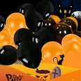 thumbnail image 4 of Halloween Balloons，Black Orange Balloon Garland Arch kit,100Pcs Matte Black Orange Latex Balloons for Halloween Celebration Trick or Treat Party Spooky Ghost Party Bar Anniversary Decoration, 4 of 10