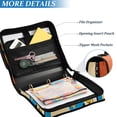 thumbnail image 3 of FORMRS Zipper Binder with Shoulder Strap 2-inch Ring 500 Sheet Capacity File Bag, Modern Cocktails, 3 of 5