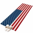 thumbnail image 2 of 2x6 Kitchen Runner Rug, 4th of July Non-Skid Rubber Backing Large Rectangle Rugs - Living Room Bedroom Home Office, Red Stripes Independence Day Indoor Floor Mat Carpets Washable Rug, 2 of 9