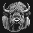 thumbnail image 3 of Bison Portrait Sweatshirt American Buffalo Head Western Wildlife Nature Majestic Bull Symbol of Strength Crewneck, 3 of 7