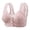 Pink, variant on NIEWTR Bras for Older Women No Underwire Front Closure Comfort Senior Wireless Snap Closing Bra Full Coverage Bralette for Senior, Everyday Bra(Pink,L)