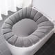 thumbnail image 3 of Asiento De Tocador Cojín para asiento de inodoro de color liso, suave, elástico y lavable, para asientos redondos o alargados estándar (azul, 1 pieza). Rkxzt, 3 of 5