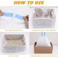 thumbnail image 6 of 60 Pack  Litter Bags Compatible with Litter Robot 3 & 4, Self Cleaning Automatic Litters Box Liners, 25.2 x 15.7 inch (10-12 Gallons), 6 of 6