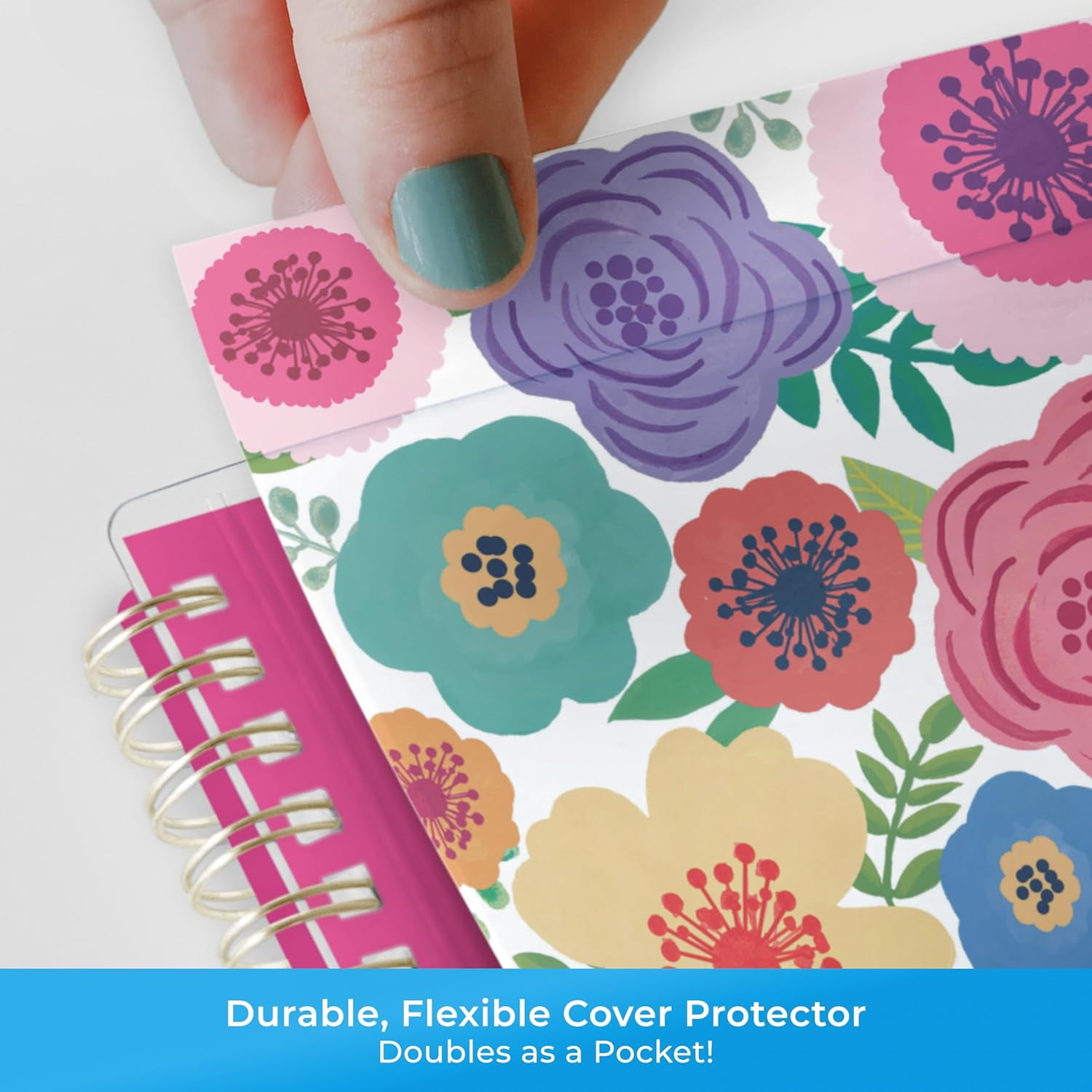 2025-2026 Weekly and Monthly Academic Year Planner Calendar, July 2025 - June 2026, 8.5" x 11", Flexible Cover, Wirebound, Storage Pocket, Laminated Tabs, Mahalo
