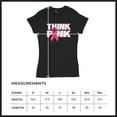 thumbnail image 5 of Tee Hunt Think Pink T-Shrit Breast Cancer Awareness Pink Ribbon Women's T-Shirt Tee, 5 of 5