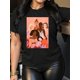 thumbnail image 1 of Camiseta gráfica de empoderamiento femenino: camiseta informal negra de manga corta y cuello redondo con diseño de hermandad. Tejido de algodón suave. Ideal para primavera, verano y otoño. Camiseta de, 1 of 7