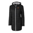 thumbnail image 2 of Women's Cutter & Buck Black Iowa State Cyclones Rainier Primaloft Eco Hooded Long Coat, 2 of 3