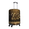 thumbnail image 3 of Disketp 2024 Happy New Year Elastic Travel Luggage Cover Travel Suitcase Protective Cover For Trunk Case Apply To 18''-32'' Suitcase Cover (Luggage not included)-Medium, 3 of 9
