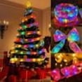 thumbnail image 1 of Cameland Ribbon Lights String Led Christmas Tree Decoration Lights Holiday Mood Sense Colorful Lights Double Layer Hot Gold Satin Ribbon Copper Wires Lights, 1 of 7