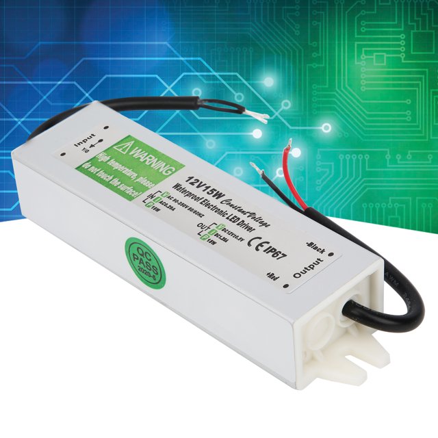Waterproof Switching Power Supply 15W AC90 250V LED Driver Transformer Power Supply,Anodized