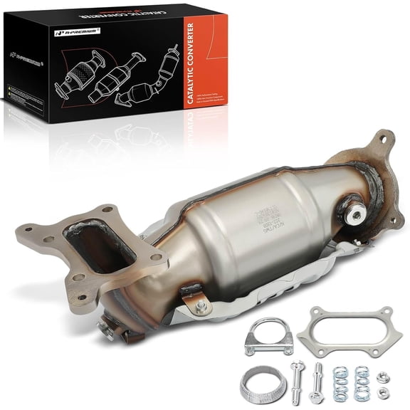 A-Premium Front Catalytic Converter Kit Direct-Fit Compatible with Honda Accord 2008-2012 & Acura TSX 2009-2014, 2.4L, EPA Compliant, Replace# 18190R40A00, 18190R41L01