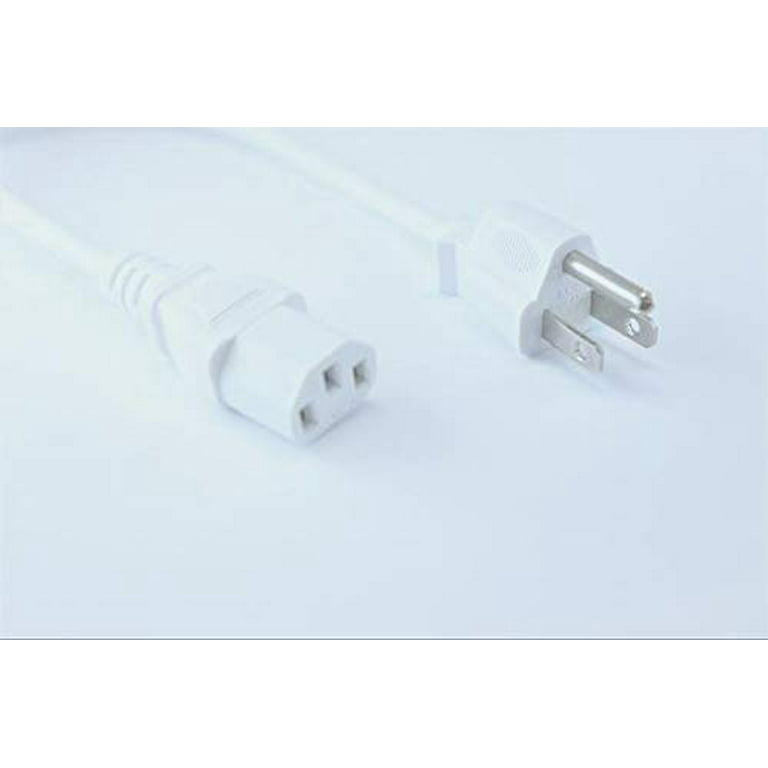 UL Listed] OMNIHIL White 8 Feet Long AC Power Cord Compatible with BOSS ACS-LIVE  LT 