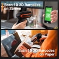 thumbnail image 5 of Tera Pro Extreme Performance Industrial Grade 1D 2D QR Barcode Scanner Wired with Stand Heavy Duty Drop Resistant Dustproof Hands Free Plug and Play for Warehouse Home Library Windows Mac 8100Y Coral, 5 of 14
