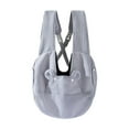thumbnail image 4 of Bolsa de transporte para mascotas, multifunción, suave, ajustable, práctica, para viajes, para gatos, mascotas pequeñas, para vacaciones al aire libre Gris, 4 of 8