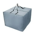 thumbnail image 2 of Patio Cushion Storage Bag, Outdoor Cushion Storage Bag with Zipper and Handles, Outdoor Cushion Cover Carrying Bag for Winter Patio Furniture Chair Couch Pillow Christmas Tree, 2 of 9