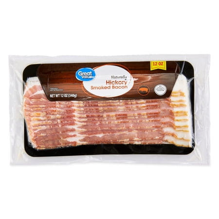 Great Value Hickory Smoked Bacon, 12 oz