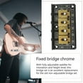 thumbnail image 3 of UPOUART Guitar Bridge Para Cuatro Cuerdas Con Instalación Fácil Y Tornillos Incluidos Color Negro, 3 of 6