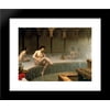 A Bath, Woman Bathing Her Feet 20x24 Framed Art Print by Jean-Leon Gerome