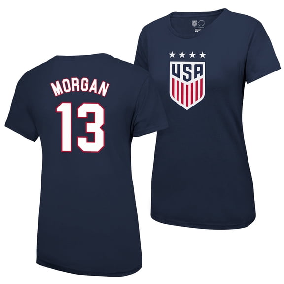 Icon Sports Women's Alex Morgan Blue USWNT Player Name & Number T-Shirt