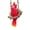 A, variant on Garden Ornaments Outdoor Hanging Parrot Statue, 5.51x3.74x1.57 Inch Red Resin Bird Figurine, Tropical Patio Tree Decor Yard Art with Jute Rope Swing, YDYB