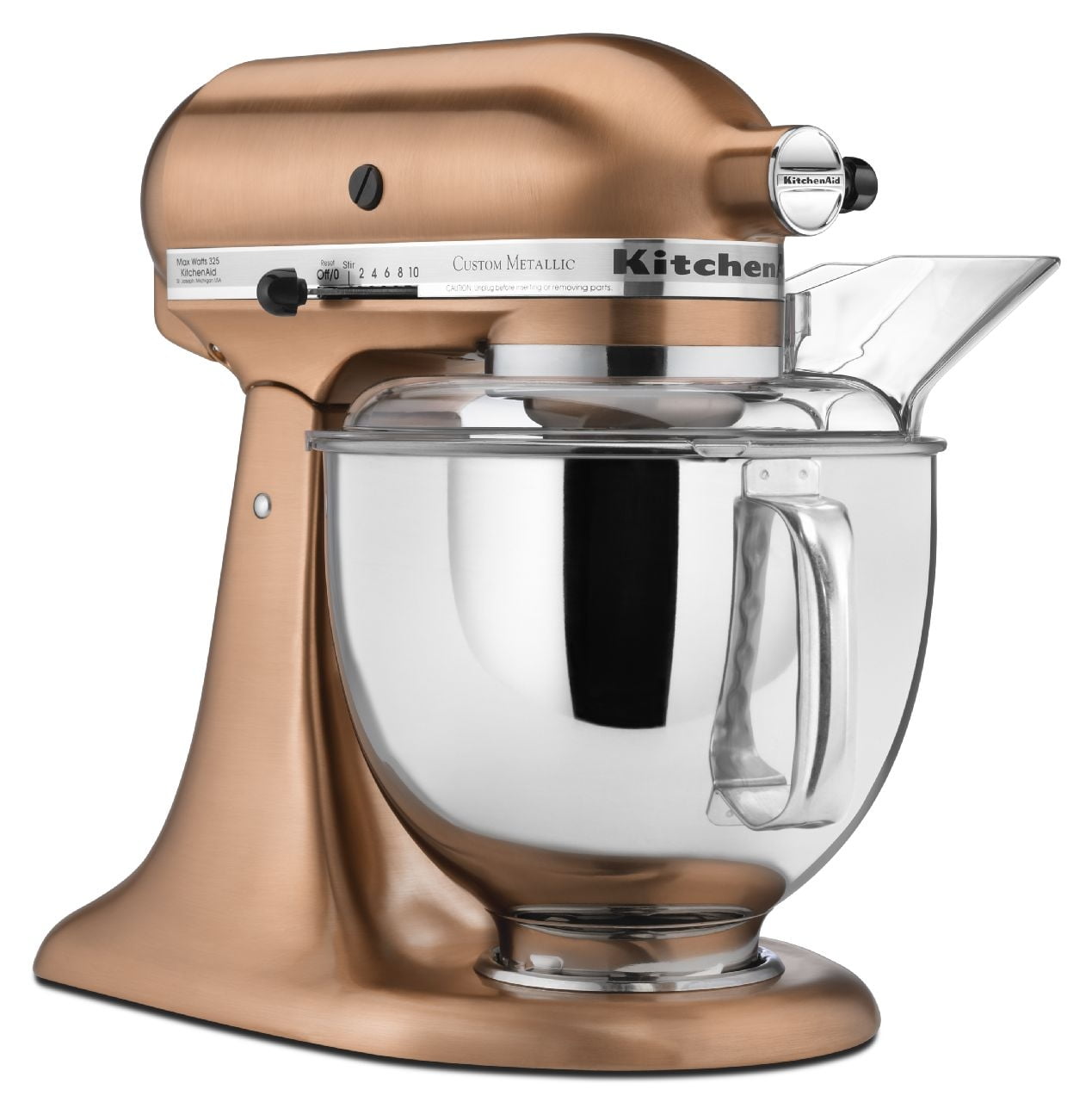 metallic copper kitchenaid mixer