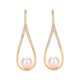 thumbnail image 2 of Pendientes colgantes Yinane Dorado 3,9 cm x 1,3 cm, 2 of 8