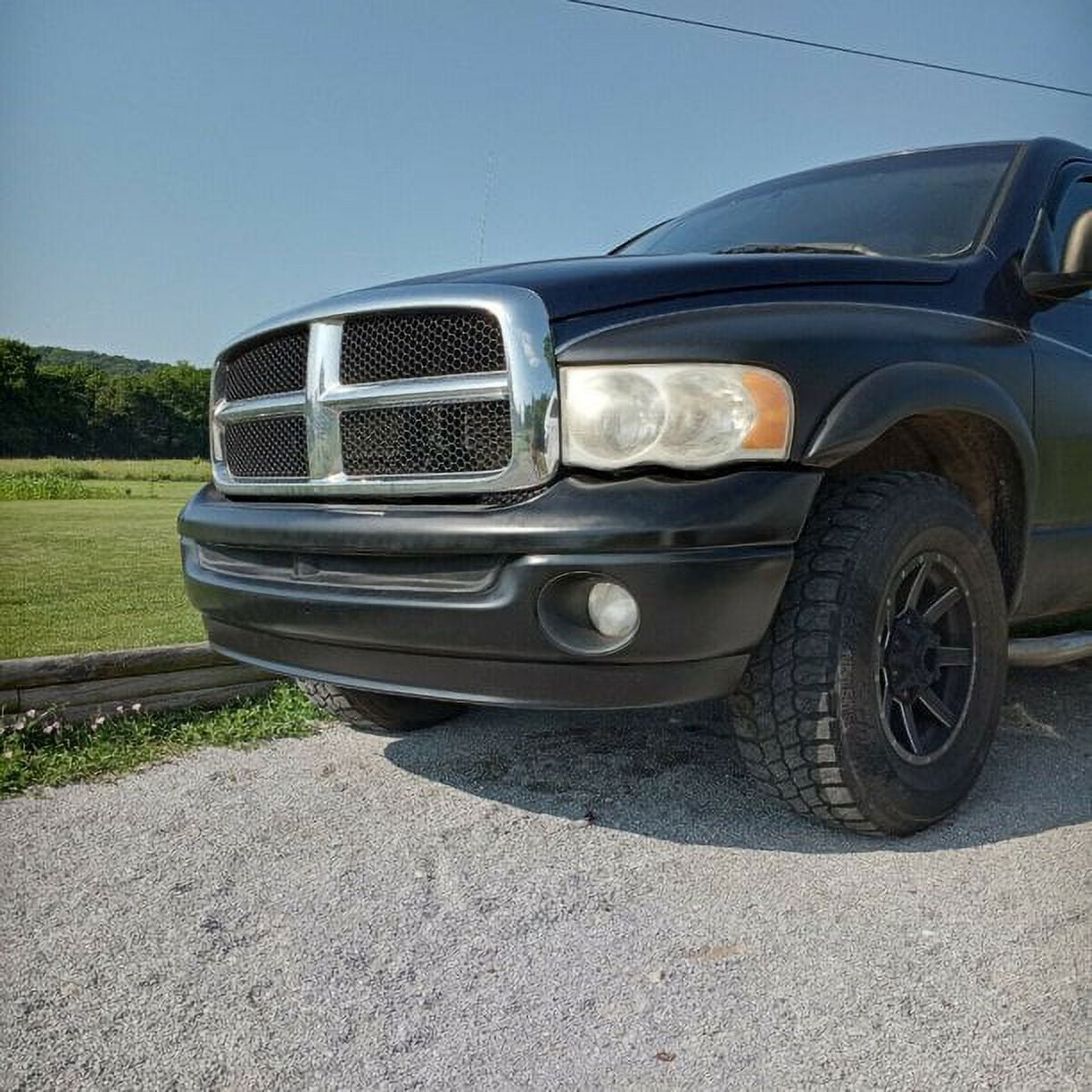 Kojem Front Bumper Air Deflector Dam Lower Lip for 2002-2008 Dodge Ram 1500 2003-2009 Ram 2500 3500 Pickup Truck Replaces CH1090125 55077337AB 55077337AD