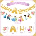 thumbnail image 2 of Princess Happy Birthday Banner Birthday Party Decorations Party Banner, 2 of 3