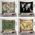 thumbnail image 2 of BEMS-Tapiz decorativo Atlas histórico Mapa del Viejo Mundo Tapiz de pared Decoración del hogar Decoración de pared para decoración 150x200 Cm （2）., 2 of 2