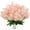 Pink, variant on 6Pcs Artificial Fake Silk Wisteria Flowers, 13.7'' Faux Hyacinth Flowers for Home Garden Outdoor Cemetery Grave Fences Spring Summer Decor Floral Arrangements, Purple