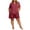 A Red, variant on Womens Pajama Sets Dqueduo Women's Plus Size Solid Color Short Sleeve Shorts Pants Casual Home Suit Set