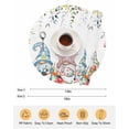 thumbnail image 6 of 13 Inch Round Placemats Set of 4, Gnomes Easter Non Slip Heat Insulation PP Table Mats, Eucalyptus Spring Floral Weeping Eggs Farmhouse Washable Place Mats for Kitchen Dining Party Table Decor, 6 of 7