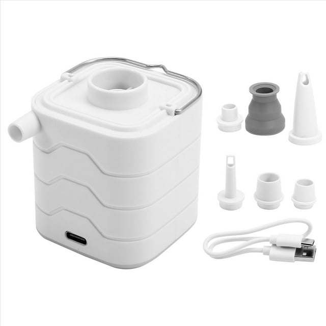 Mini Bomba de Aire Eléctrica Portátil para Inflables, Inflador de Colchón de Aire Recargable por USB para Colchoneta para Dormir, Colchones de Camping