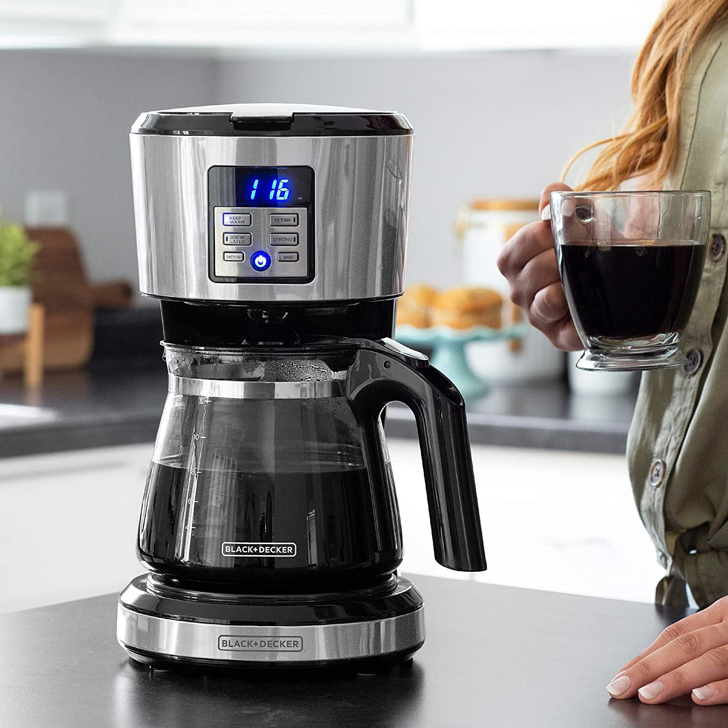 12-Cup* Coffeemaker, Programmable, Exclusive VORTEXTM Technology, CM1331S-1