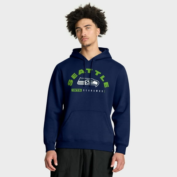Men's Fanatics College Navy Seattle Seahawks Delay of Game Legacy Pullover Hoodie