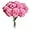 Hot Pink, variant on 12pcs Orange Fake Flowers 12" Artificial Chrysanthemum Ball Silk Flowers Bouquet for Home Kitchen Wedding Table Arrangement Decorations
