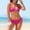 Hot Pink, variant on Women Swim Suit Bikini Tops and Bottoms Boho Bikini Bathing Suits for Women Bathing Suits Bathing Suit Women's Bikini Swimsuits V Neck Bikini Top Purple L