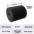 thumbnail image 3 of Craft And Party, Black Tulle Fabric Roll 6" by 100 Yards (300 ft) Black Fabric Tulle Spool for DIY Tutu Bow, Wedding, and Decoration., 3 of 5