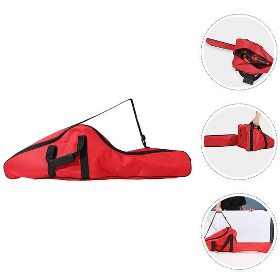 Minkissy Red Chainsaw Carrying Bag for Electric Saws and Accessories, Water-Resistant Oxford Cloth, Perfect for Outdoor Use