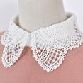 thumbnail image 4 of harmtty Women Lace Fake White Black Shirt Botton Collar Detachable Blouse Accessory, 4 of 8